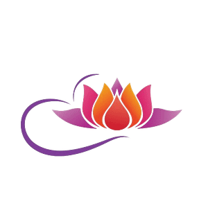 massage amersfoort conja hopman yoga meditatie filosofie - Logo 200px x 200px van lotus met paar en oranje en verschillende transparanties